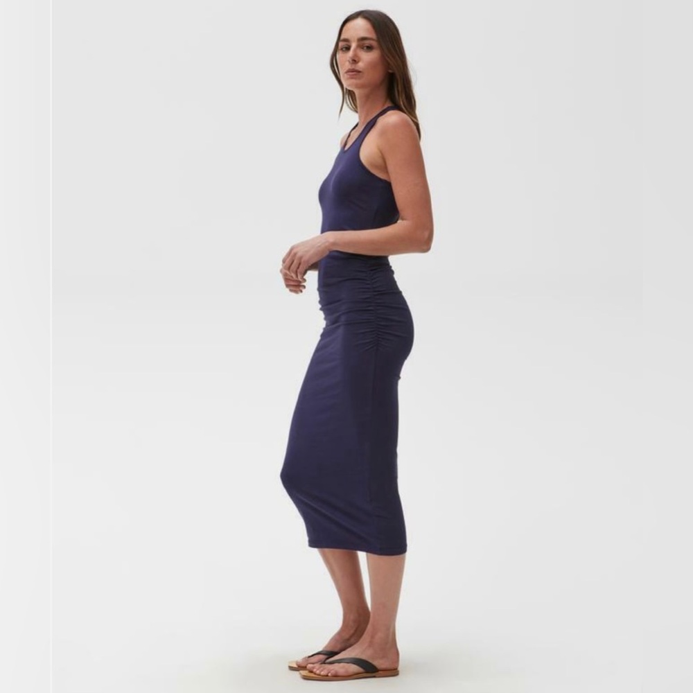 MICHAEL STARS NWOT RACERBACK MIDI DRESS - Picture 6 of 7